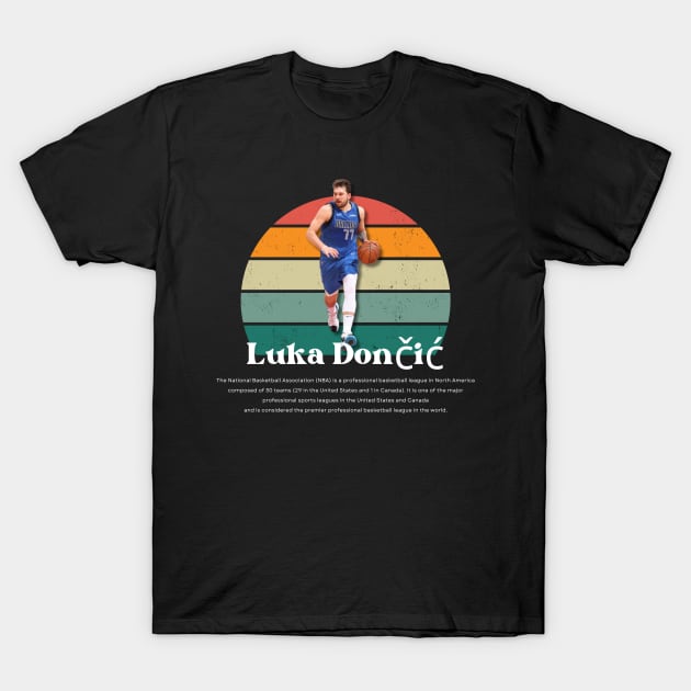 Luka Dončić Vintage V1 T-Shirt by Gojes Art